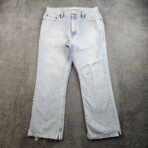Y2K Express Precision Fit Jeans Men's 33x30 Boot Cut Cotton Distressed VTG Jeans